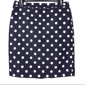 Ann Taylor Loft Polka Dot Pencil Skirt